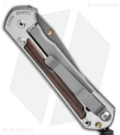 Chris Reeve Small Sebenza 31 Knife Ebony (2.94" Raindrop Damascus) -Benchmadess Zone Chris Reeve Small Sebenza 31 Macassar Ebony Raindrop Damascus BHQ 99008 LS Side