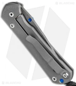 Chris Reeve Small Sebenza 31 Knife Titanium (2.94" Ladder Damascus) -Benchmadess Zone Chris Reeve Small Sebenza 31 Natural Micarta Ladder Damascus BHQ 98983 jr side