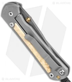 Chris Reeve Small Sebenza 31 Box Elder Double Lug Knife (2.94" Damascus) -Benchmadess Zone Chris Reeve Small Sebenza 31 Ti Box Elder Double Lug Boomerang Damascus BHQ 117826 jr side