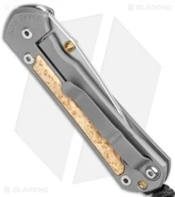 Chris Reeve Small Sebenza 31 Knife Box Elder Double Lug Knife (2.94" SW) -Benchmadess Zone Chris Reeve Small Sebenza 31 Ti Box Elder Double Thumb Lug SW BHQ 98999 jr side