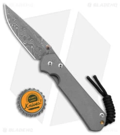 Chris Reeve Small Sebenza 31 Knife Titanium Double Gold Lug (2.94" RD Damascus) -Benchmadess Zone Chris Reeve Small Sebenza 31 Ti Double Gold Lug RD Damascus BHQ 180290 jr bottlecap