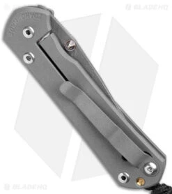 Chris Reeve Small Sebenza 31 Knife Titanium Double Gold Lug (2.94" RD Damascus) -Benchmadess Zone Chris Reeve Small Sebenza 31 Ti Double Gold Lug RD Damascus BHQ 180290 jr side