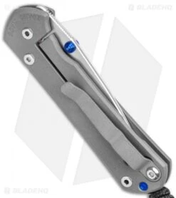 Chris Reeve Small Sebenza 31 Knife Ti/Double Thumb Lug (2.94" Stonewash) -Benchmadess Zone Chris Reeve Small Sebenza 31 Ti Double Thumb Lug SW BHQ 98974 jr side 2