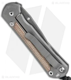 Chris Reeve Small Sebenza 31 Knife Natural Micarta (2.94" Ladder Damascus) -Benchmadess Zone Chris Reeve Small Sebenza 31 Ti Ladder Damascus BHQ 99026 jr side