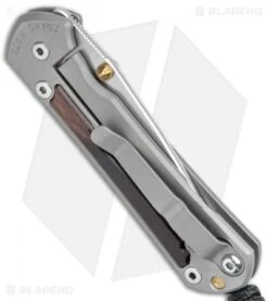 Chris Reeve Small Sebenza 31 Knife Macassar Ebony Double Lug (2.94" SW) -Benchmadess Zone Chris Reeve Small Sebenza 31 Ti Macassar Ebony Double Thumb Lug SW BHQ 99004 jr side