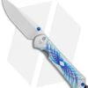 Chris Reeve Small Sebenza 31 Unique Graphic Blue Swirl (C) (3" Satin) 2019 IWA