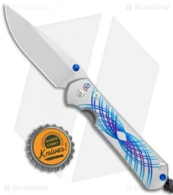 Chris Reeve Small Sebenza 31 Unique Graphic Blue Swirl (C) (3" Satin) 2019 IWA -Benchmadess Zone Chris Reeve Small Sebenza 31 Unique Graphic Blue Swirl BHQ 113448 jr bottlecap