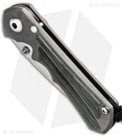 Chris Reeve Knives Small Inkosi Frame Lock Knife Black Micarta (2.75" SW) CRK -Benchmadess Zone Chris Reeves Small Inkosi Black SW BHQ 49894 jr spine