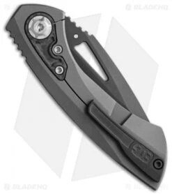 EOS Dorado S Frame Lock Knife Stonewash Titanium/CF (3" Black DLC) -Benchmadess Zone EOS 3.0 Wallet Black Blue HW BHQ 102087 jr side