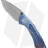 EOS Dorado Frame Lock Knife Blue/Purple Ti (3.6" Stonewash)