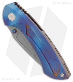 EOS Dorado Frame Lock Knife Fade Ano Ti (3.6" Bead Blast) -Benchmadess Zone EOS Dorado 503 Ti Fade Anodized BB BHQ 86314 er spine