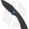 EOS Dorado Frame Lock Knife Black DLC Ti W/ Blue Hardware (3.6" Black) -Benchmadess Zone EOS Dorado 507 Ti DLC Blue HW DLC BHQ 86322 er