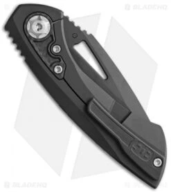 EOS Dorado S Frame Lock Knife Black DLC Titanium/CF (3" Black DLC) -Benchmadess Zone EOS Dorado S 811 Black CF Black BHQ 102096 jr side