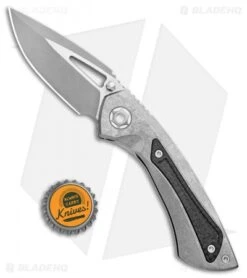 EOS Dorado S Frame Lock Knife Stonewashed/Sasha Titanium (3" Gray) -Benchmadess Zone EOS Dorado S FL SW Sasha Gray BHQ 100525 jr bottlecap