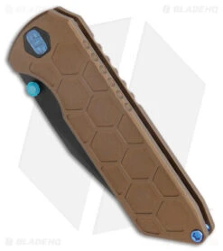 EOS Micro Surgeon Frame Lock Knife Bronze Hex Ti (3.25" Black CTS-XHP) -Benchmadess Zone EOS Micro Surgeon FL Bronze Hex Ti Blue Black BHQ 176956 jr spine