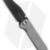 EOS Micro Surgeon Frame Lock Knife Stonewash Titanium (3.25" Black CTS XHP)