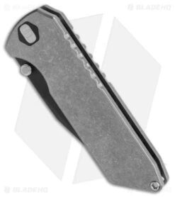 EOS Micro Surgeon Frame Lock Knife Stonewash Titanium (3.25" Black CTS XHP) -Benchmadess Zone EOS Micro Surgeon FL SW Black Black BHQ 169129 jr spine