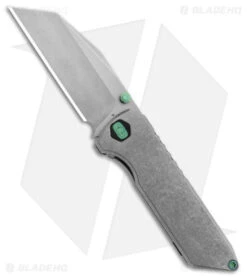 EOS Micro Surgeon Frame Lock Knife Stonewash Titanium (3.25" Stonewash CTS XHP)