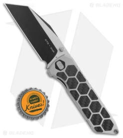 EOS Micro Surgeon Frame Lock Knife Satin Ti/Carbon Fiber (3.25" TT CTS XHP) -Benchmadess Zone EOS Micro Surgeon FL Satin CF TT BHQ 169131 jr bottlecap