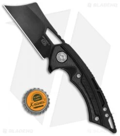 EOS Mini Nautilus Frame Lock Knife Titanium/Carbon Fiber Blackout (3" Black) -Benchmadess Zone EOS Mini Nautilus FL Ti Blackout Black BHQ 120713 jr bottlecap
