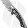 EOS Mini Nautilus Frame Lock Knife Stonewashed Titanium/Carbon Fiber (3.1" SW)