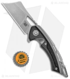 EOS Mini Nautilus Frame Lock Knife Stonewashed Titanium/Carbon Fiber (3.1" SW) -Benchmadess Zone EOS Mini Nautilus FL Ti SW BHQ 120712 jr bottlecap