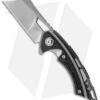EOS Mini Nautilus Frame Lock Knife Black/Stone Wash Titanium (3.25" SW)