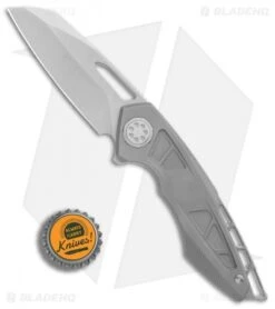 EOS Neptune Flipper Knife Bead Blast Ti (3.1" Stonewash) -Benchmadess Zone EOS Neptune 612 Ti BB SW BHQ 86307 er bottlecap