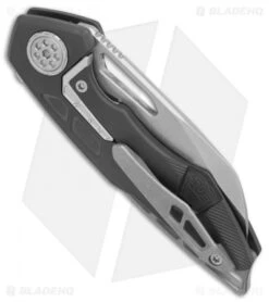 EOS Neptune Flipper Knife Black DLC Ti (3.1" Stonewash) -Benchmadess Zone EOS Neptune 616 Ti Black DLC SW BHQ 86209 er side