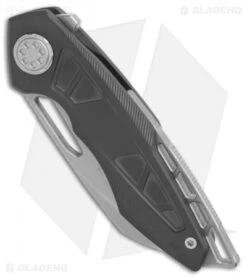 EOS Neptune Flipper Knife Black DLC Ti (3.1" Stonewash) -Benchmadess Zone EOS Neptune 616 Ti Black DLC SW BHQ 86209 er spine