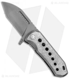 EOS Orca-S Frame Lock Knife Titanium W/ Copper Backspacer (3" Bead Blast)