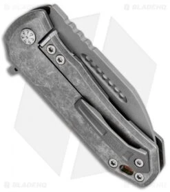 EOS Orca-S Frame Lock Knife Titanium W/ Copper Backspacer (3" Bead Blast) -Benchmadess Zone EOS Orca S Ti Copper Backspacer BB BHQ 71844 jr side