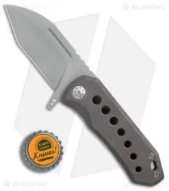 EOS Orca-S Frame Lock Knife Apocalypse Handle (3" Bead Blast) -Benchmadess Zone EOS Orca S apocalypse handle bb BHQ 75292 er bottlecap