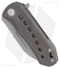 EOS Orca-S Frame Lock Knife Apocalypse Handle (3" Bead Blast) -Benchmadess Zone EOS Orca S apocalypse handle bb BHQ 75292 er spine