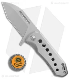 EOS Orca-Ti Frame Lock Knife Titanium/Blue Ano Clip (3" Bead Blast) 9 EOS Orca-Ti Frame Lock Knife Titanium/Blue Ano Clip (3" Bead Blast) -Benchmadess Zone EOS Orca S ti blue ano clip bb BHQ 75297 er bottlecap