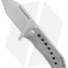 EOS Orca-SW Frame Lock Knife Ti Stonewash/Ano Hardware (3" Bead Blast)