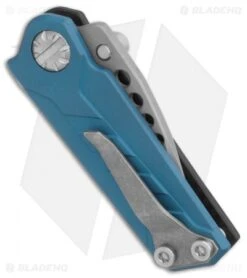 EOS Prawn Friction Folder Knife CF + Blue Aluminum (2.1" Bead Blast) -Benchmadess Zone EOS Prawn CF Aluminum Blue BB 309 BHQ 86340 er side