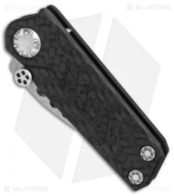 EOS Prawn Friction Folder Knife CF + Black Aluminum (2.1" Stonewash) -Benchmadess Zone EOS Prawn Friction CF Black SW BHQ 86995 er spine