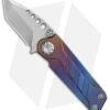 EOS Prawn Tanto Friction Folder Knife Flamed Titanium (2.1" Stonewash)