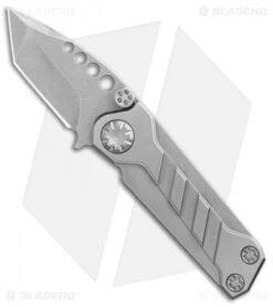 EOS Prawn Tanto Friction Folder Knife Titanium (2.1" Stonewash)