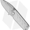 EOS Prawn Friction Folder Knife Raw Titanium (2.1" D2 )