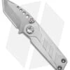 EOS Prawn Tanto Friction Folder Knife Raw Titanium (2.1" Satin D2)