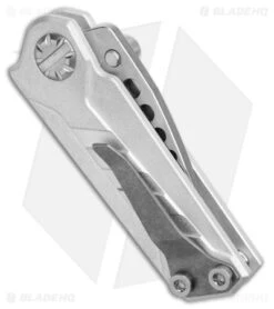 EOS Prawn Tanto Friction Folder Knife Raw Titanium (2.1" Satin D2) -Benchmadess Zone EOS Prawn Tanto FF Raw Ti Satin BHQ 91983 jr side