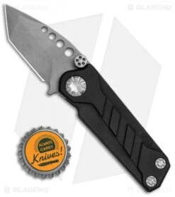 EOS Prawn Tanto Friction Folder Knife Black Aluminum (2.1" Gray) -Benchmadess Zone EOS Prawn Tanto Friction Folder Black Aluminum Gray BHQ 80945 jr bottlecap