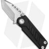 EOS Prawn Tanto Friction Folder Knife Black Aluminum (2.1" Stonewash) -Benchmadess Zone EOS Prawn Tanto Friction Folder Black Aluminum SW BHQ 80946 jr