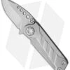 EOS Prawn Friction Folder Knife SW Titanium (2.1" D2 Satin) -Benchmadess Zone EOS Prawn Ti Satin SP BHQ 91995 jr