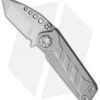 EOS Prawn Tanto Friction Folder Knife SW Titanium (2.1" D2 Satin) -Benchmadess Zone EOS Prawn Ti Satin Tanto BHQ 91996 jr