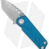 EOS Prawn Tanto Friction Folder Knife Blue Aluminum (2.1" Stonewash) -Benchmadess Zone EOS Prawn blue aluminum satin BHQ 77461 er