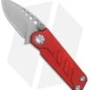 EOS Prawn Friction Folder Knife Red Aluminum (2.1" Gray) -Benchmadess Zone EOS Prawn red aluminum bb BHQ 77462 er