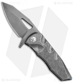 EOS Squid Frame Lock Flipper Knife Titanium (3.625" Bead Blast)